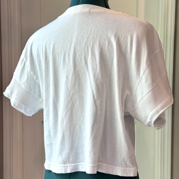 White Crop top tee - Picture 2 of 3